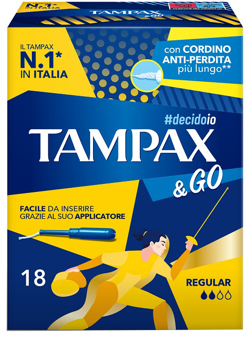 TAMPAX &GO REGULAR 18 PEZZI - doctorpill.it
