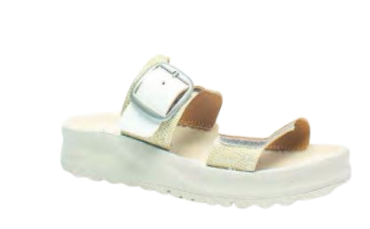 VIMERCATE 001 SANDALO DONNA SINTETICO FONDO GOMMA BOATER + MICROFIBRA BIANCO/BIANCO 36 - doctorpill.it
