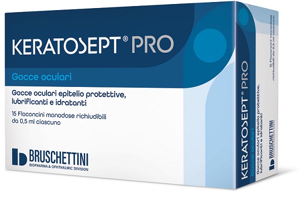 GOCCE OCULARI KERATOSEPT PRO 15 FLACONCINI MONODOSE RICHIUDIBILI DA 0,5 ML - doctorpill.it