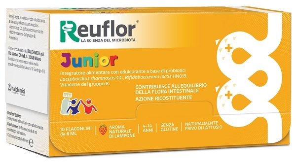 REUFLOR JUNIOR 10 FLACONCINI 8 ML - doctorpill.it