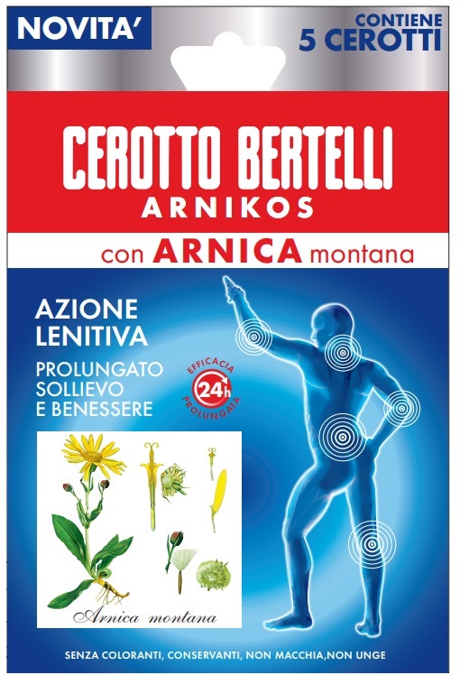 BERTELLI CEROTTO ARNIKOS CON ARNICA MONTANA 5 PEZZI - doctorpill.it