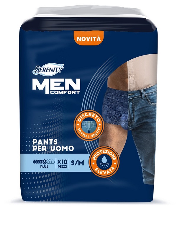 PANNOLONE A MUTANDINA SERENITY MEN COMFORT PLUS S/M 10 PEZZI - doctorpill.it