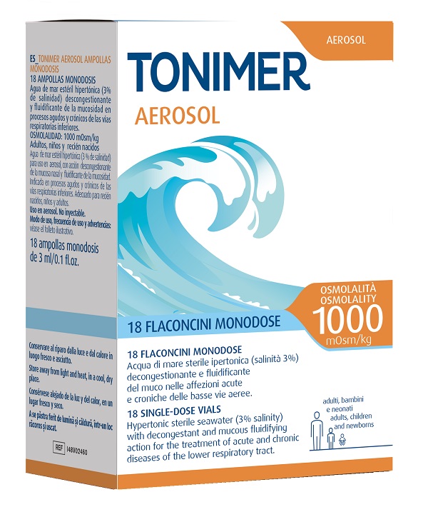 TONIMER AEROSOL 1000MOSM/KG 18 FLACONCINI MONODOSE DA 3 ML - doctorpill.it
