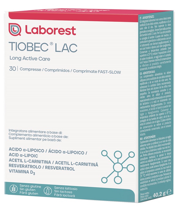 TIOBEC LAC 30 COMPRESSE - doctorpill.it