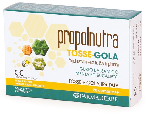 PROPOLNUTRA TOSSE GOLA 20 COMPRESSE MASTICABILI - doctorpill.it