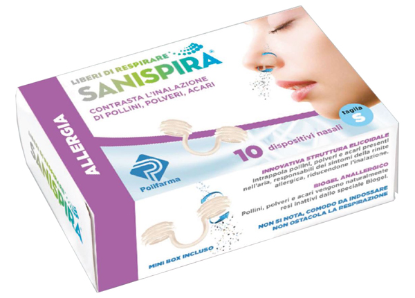 SANISPIRA ALLERGIA DISPOSITIVO NASALE 10 PEZZI TAGLIA S - doctorpill.it