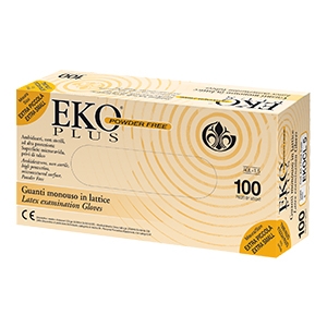 GUANTO IN LATTICE SUPERFICIE MICRORUVIDA PRIVO DI TALCO 100 PEZZI ARTICOLO EKOCL 7 - doctorpill.it