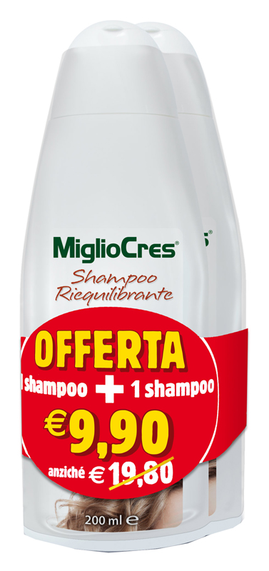 MIGLIOCRES SHAMPOO RIEQUILIBRANTE BIPACK 200 ML - doctorpill.it