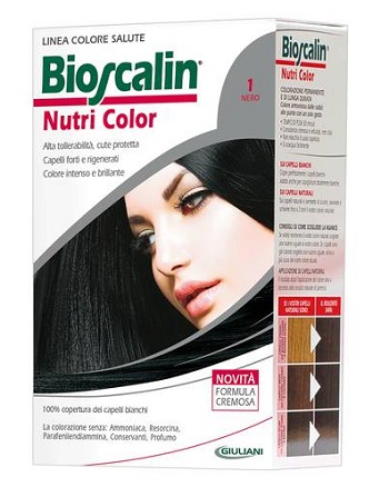 BIOSCALIN NUTRI COLOR 1 NERO SINCROB 124 ML - doctorpill.it