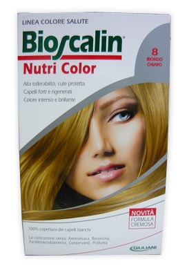 BIOSCALIN NUTRI COLOR 8 BIONDO CHIARO SINCROB 124 ML - doctorpill.it