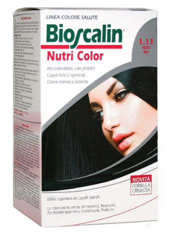 BIOSCALIN NUTRI COLOR 1,11 NERO BLU SINCROB 124 ML - doctorpill.it