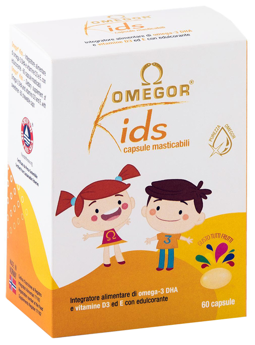 OMEGOR KIDS 60 CAPSULE MASTICABILI - doctorpill.it