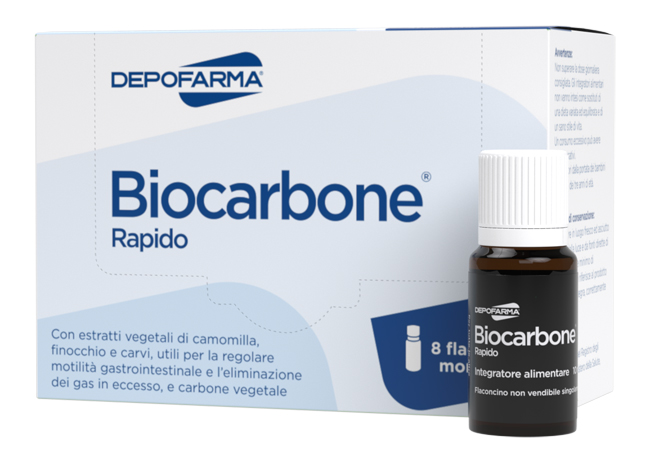 BIOCARBONE RAPIDO 8 FLACONCINI - doctorpill.it