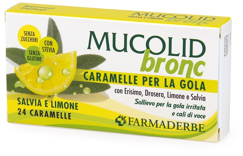 MUCOLID BRONC SALVIA & LIMONE 24 CARAMELLE - doctorpill.it