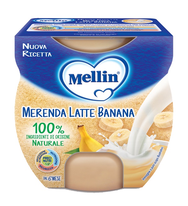 MELLIN MERENDA LATTE BANANA 2 X 100 G - doctorpill.it