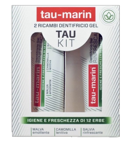 TAU MARIN DENTIFRICIO RINFRESCANTE RICARICA TAU KIT 2X20ML - doctorpill.it