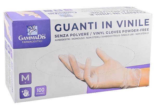 GUANTI VINILE SENZA POLVERE SMALL 100 PEZZI GAMMADIS - doctorpill.it