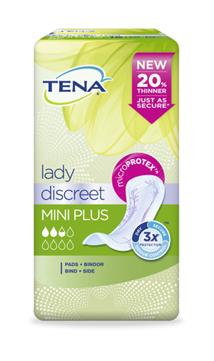 PANNOLONE SAGOMATO TENA DISCREET MINI PLUS 16 PEZZI - doctorpill.it
