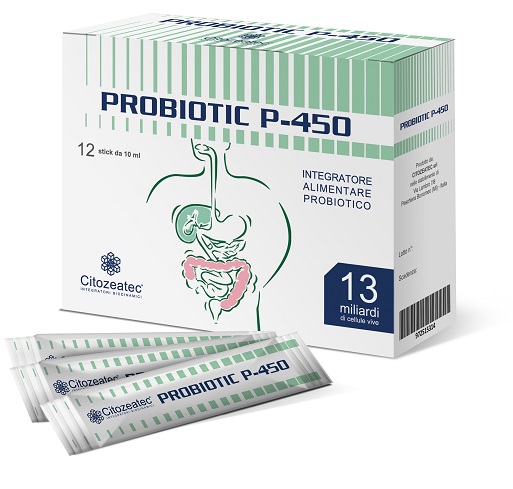 PROBIOTIC P-450 12 STICK MONODOSE 10 ML - doctorpill.it