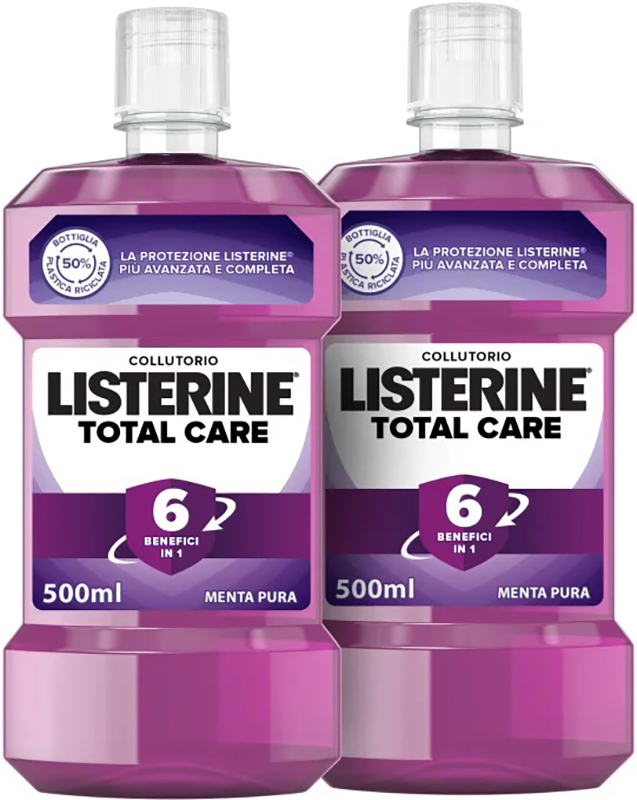 LISTERINE TOTAL CARE ZERO 2 PEZZI 500 ML - doctorpill.it