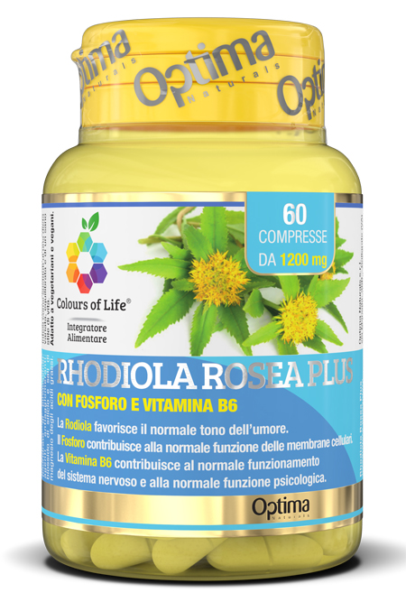 COLOURS OF LIFE RHODIOLA ROSEA PLUS 60 COMPRESSE 1200 MG - doctorpill.it