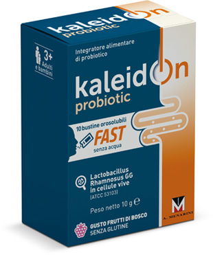 KALEIDON PROBIOTIC FAST FRUTTI DI BOSCO 10 BUSTE OROSOLUBILI - doctorpill.it