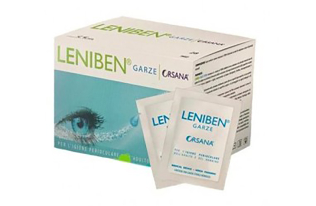 GARZA OCULARE LENIBEN CON ACIDO IALURONICO ED ESTRATTI VEGETALI 28 PEZZI - doctorpill.it