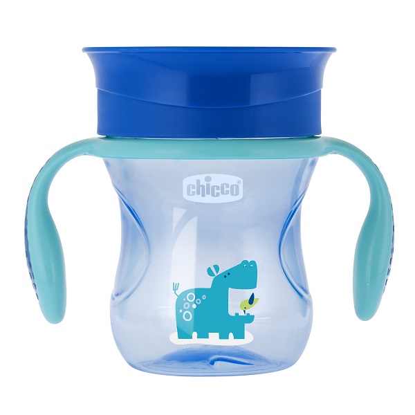 CHICCO TAZZA PERFECT 360 AZZURRA 12 MESI - doctorpill.it