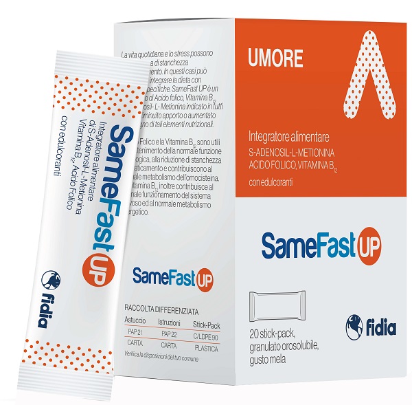 SAMEFAST UP 20 STICK PACK GRANULATO OROSOLUBILE GUSTO ANANAS - doctorpill.it
