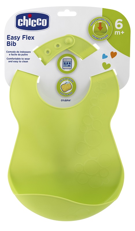 CHICCO BAVAGLINA RIGIDA 6M+ VERDE - doctorpill.it
