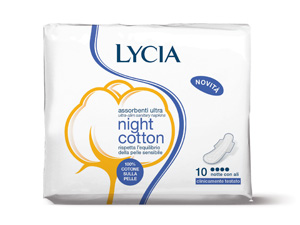 LYCIA COTONE ALI NOTTE 10 PEZZI - doctorpill.it