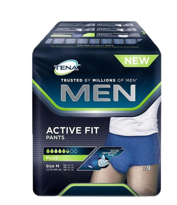 PULL UP UOMO TENA MEN PANTS ACTIVE FIT M 9 PEZZI - doctorpill.it