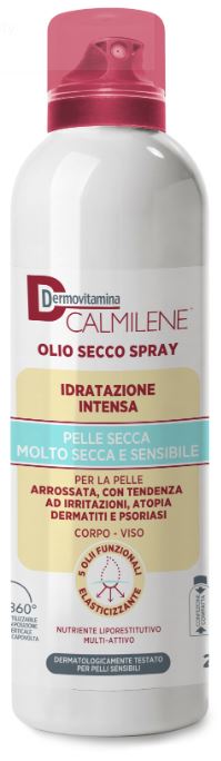 DERMOVITAMINA CALMILENE OLIO SECCO SPRAY IDRATAZIONE INTENSA PER PELLE SECCA, MOLTO SECCA E SENSIBILE 200 ML - doctorpill.it
