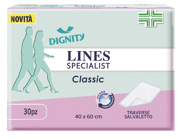 TRAVERSA PER INCONTINENZA LINES SPECIALIST CLASSIC 40X60 CM 30 PEZZI - doctorpill.it