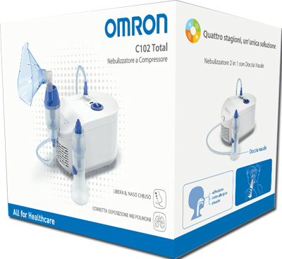 NEBULIZZATORE A PISTONE OMRON C102 TOTAL - doctorpill.it