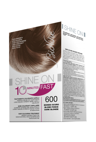 BIONIKE SHINE ON FAST TRATTAMENTO COLORANTE CAPELLI BIONDO SCURO 600 FLACONE 60 ML + TUBO 60 ML - doctorpill.it