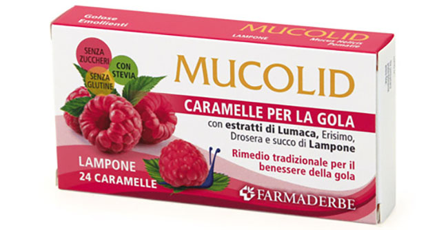 MUCOLID BRONC LUMACA & LAMPONE 24 CARAMELLE - doctorpill.it