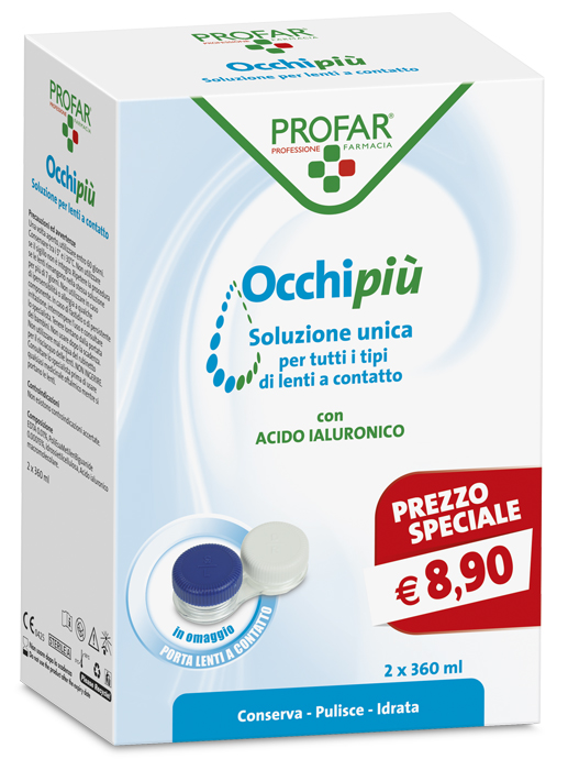 PROFAR OCCHIPIU' SOLUZIONE UNICA 2 FLACONI DA 360 ML CE - doctorpill.it