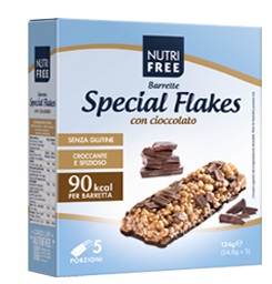 NUTRIFREE BARRETTE SPECIAL FLAKES CIOCCOLATO 24,8 G X 5 - doctorpill.it