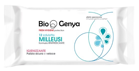 BIOGENYA FRESH HYGIENE PROTECTION 12 SALVIETTE MILLEUSI RINFRESCANTE IGIENIZZANTE - doctorpill.it