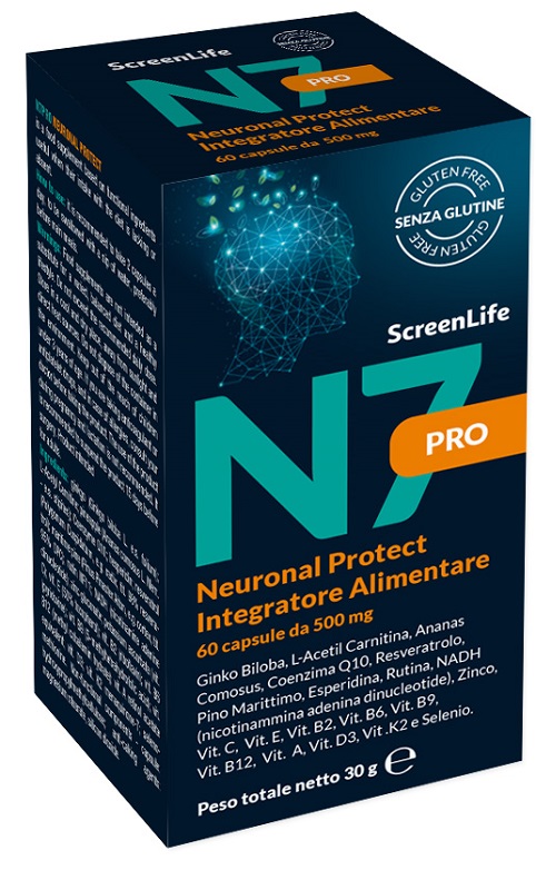 N7PRO NEURONAL PROTECT 60 COMPRESSE INTEGRATORE CEFALLE EMICRANIA MAL DI TESTA - doctorpill.it