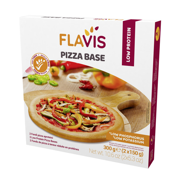 FLAVIS PIZZA BASE 2 FONDI PIZZA APROTEICI DA 150 G - doctorpill.it