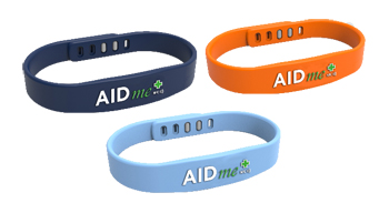 AIDME BRACCIALE SALVAVITA BLU CON SISTEMA NFC - doctorpill.it