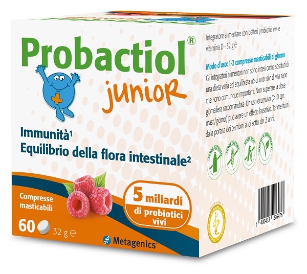 PROBACTIOL JUNIOR 60 COMPRESSE MASTICABILI NEW - doctorpill.it