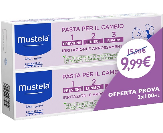 MUSTELA BIPACK PASTA CAMBIO 2 X 100 ML - doctorpill.it