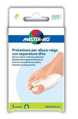 PROTEZIONE MASTER-AID FOOTCARE PER ALLUCE VALGO CON SEPARATORE DITA INTEGRATO 1 PEZZO D9 - doctorpill.it