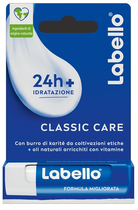 LABELLO CLASSIC CARE STICK 24H IDRATAZIONE FONDENTE SULLE LABBRA 5,5 ML - doctorpill.it