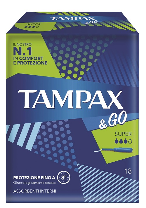 TAMPAX &GO SUPER 18 PEZZI - doctorpill.it