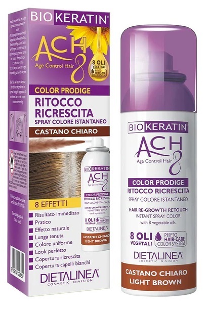 BIOKERATIN ACH8 PRODIGE RITOCCO RICRESCITA CASTANO CHIARO 75 ML DIETALINEA - doctorpill.it