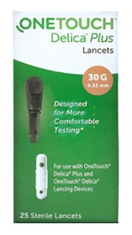 LANCETTE PUNGIDITO ONETOUCH DELICA PLUS 25 PEZZI - doctorpill.it